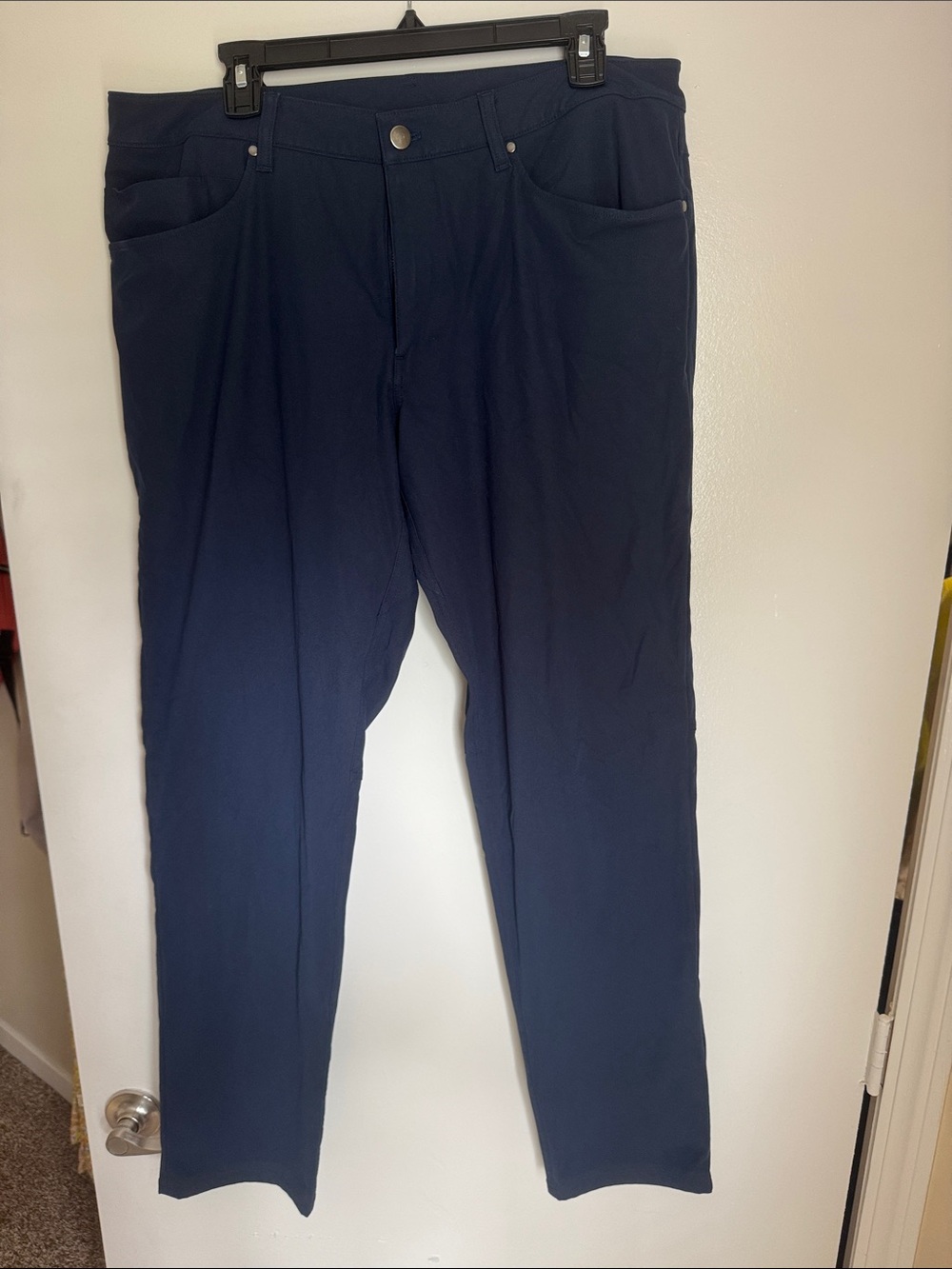 Men's Navy lululemon ABC 5 pocket classic fit commission pant